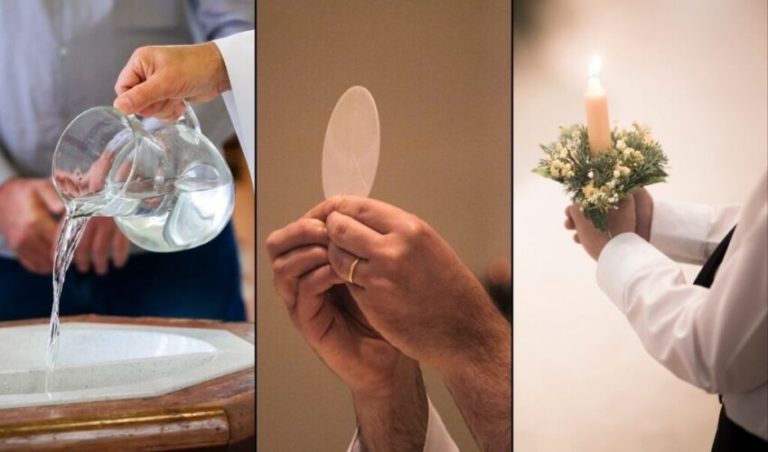 Qual è la differenza tra Battesimo, Comunione e Cresima?